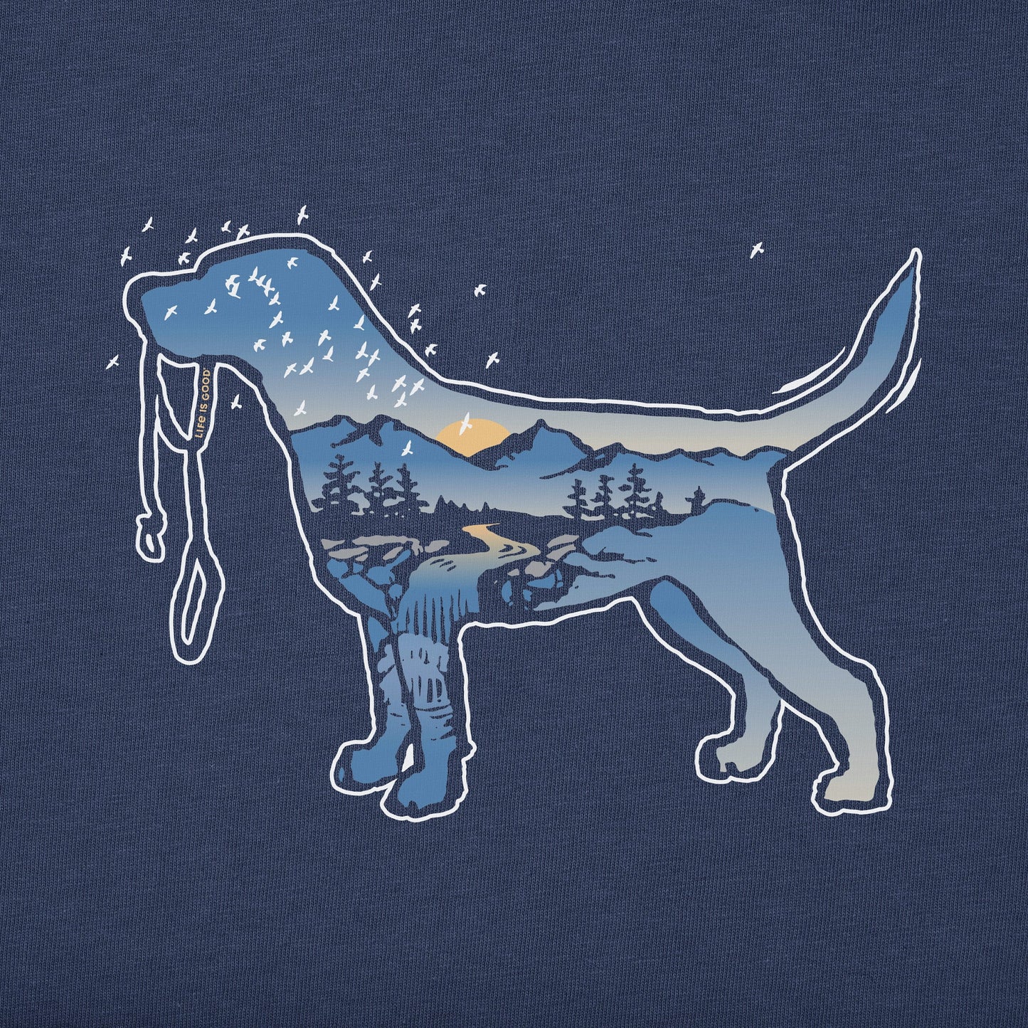 Men's Macro Micro Dogscape Short Sleeve Crusher Tee
