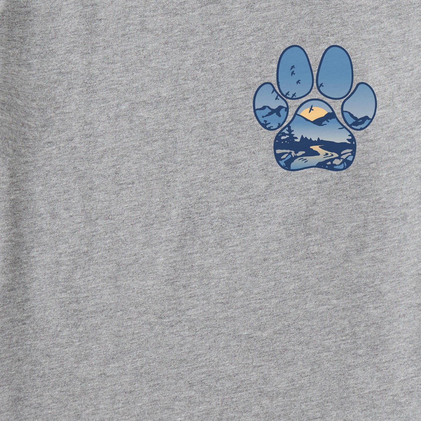 Men's Macro Micro Dogscape Long Sleeve Crusher Tee