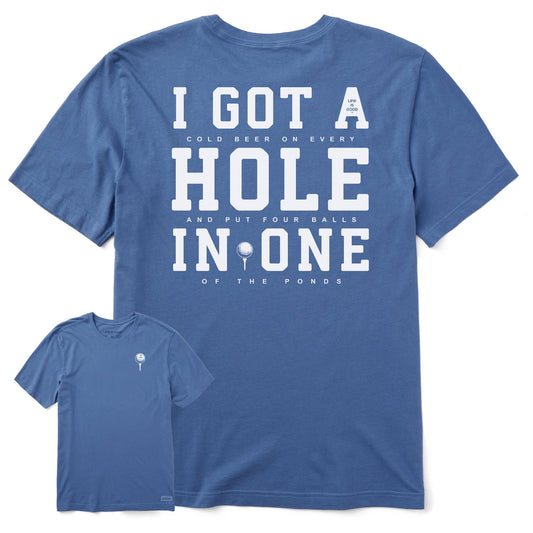 Men's I Got a Hole in One Short Sleeve Crusher Tee