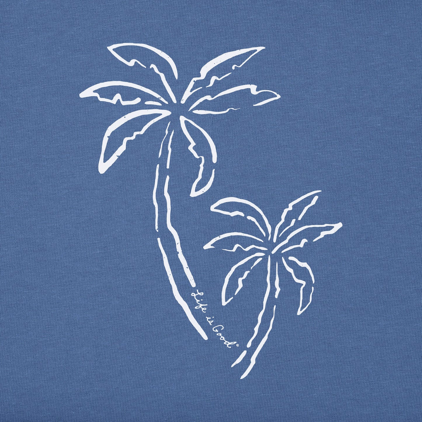 Men's Two Simple Palms Short Sleeve Crusher Tee