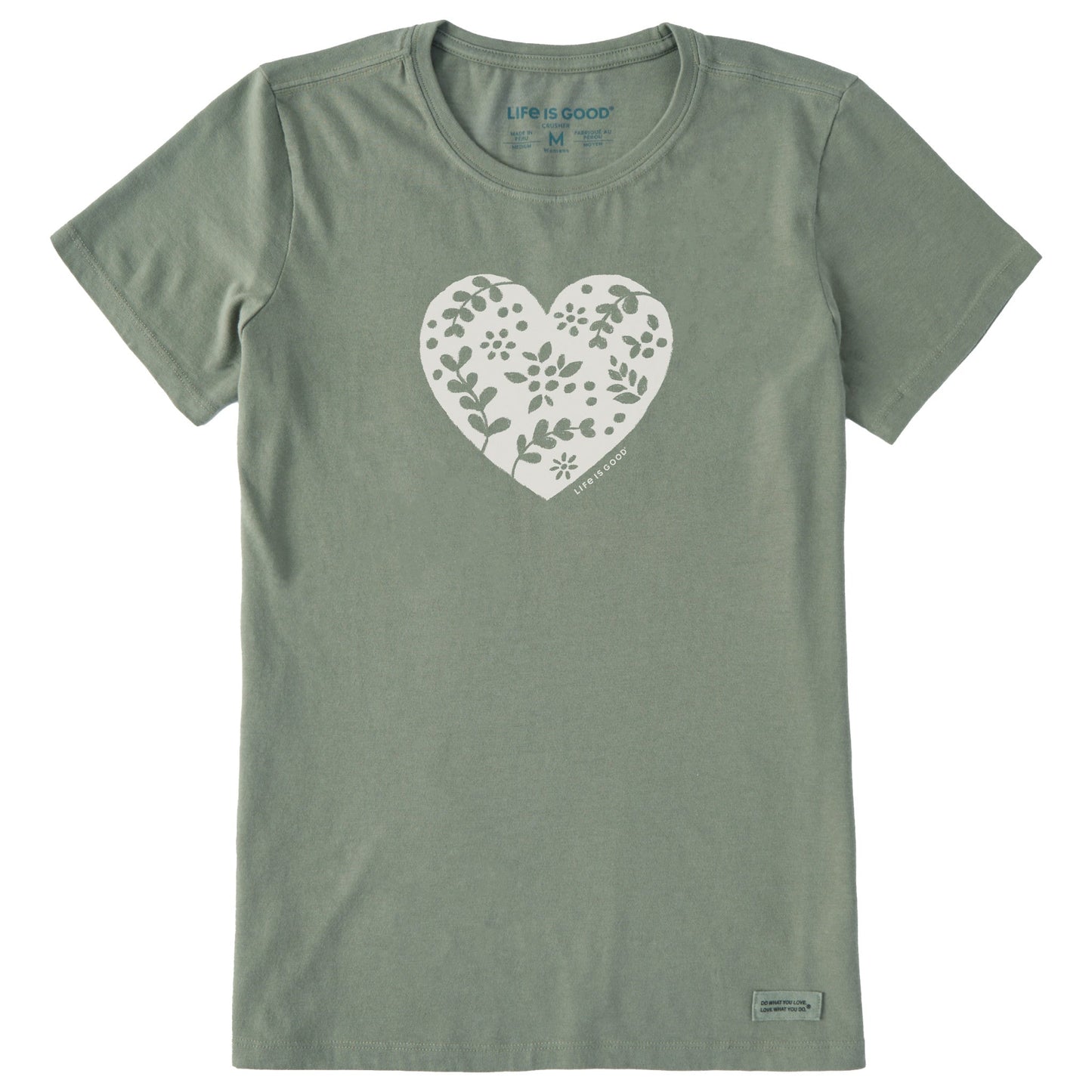 Women's Woodcut Heart Short Sleeve Crusher Tee