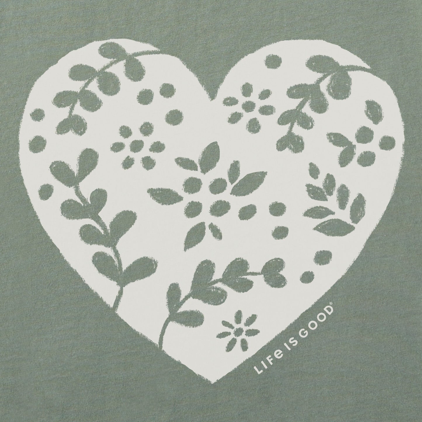 Women's Woodcut Heart Short Sleeve Crusher Tee