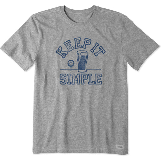 Men's Beer Golf Simple Short Sleeve Tee
