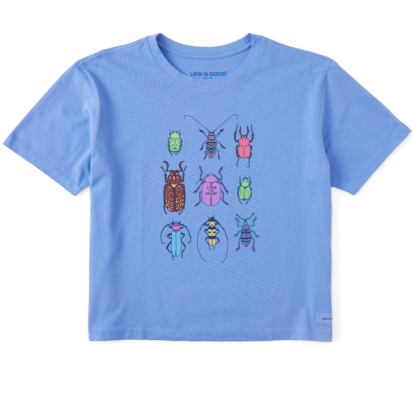 Women's Cool Bug Grid Short Sleeve Crusher Boxy Tee