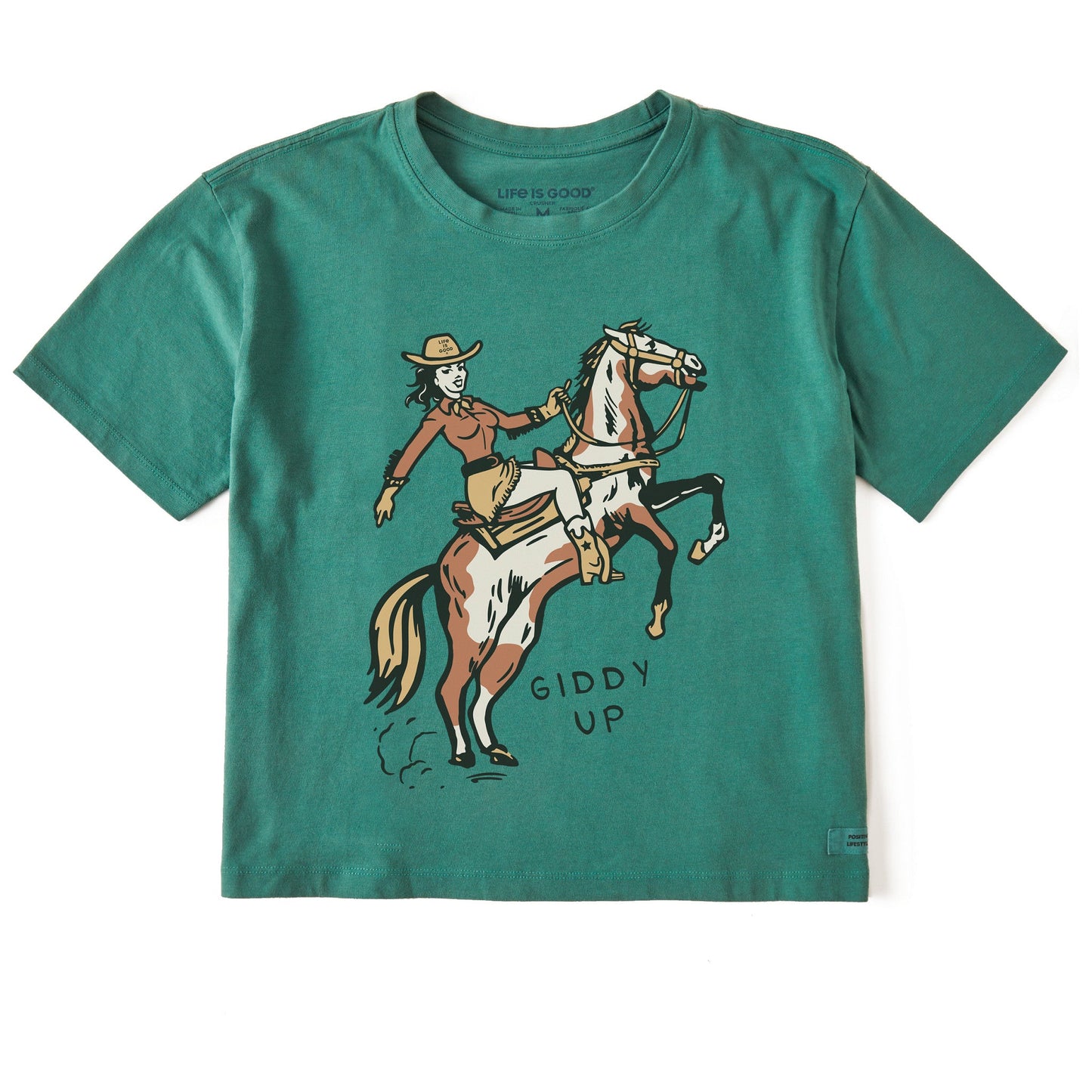 Women's Giddy Up Short Sleeve Crusher Boxy Tee