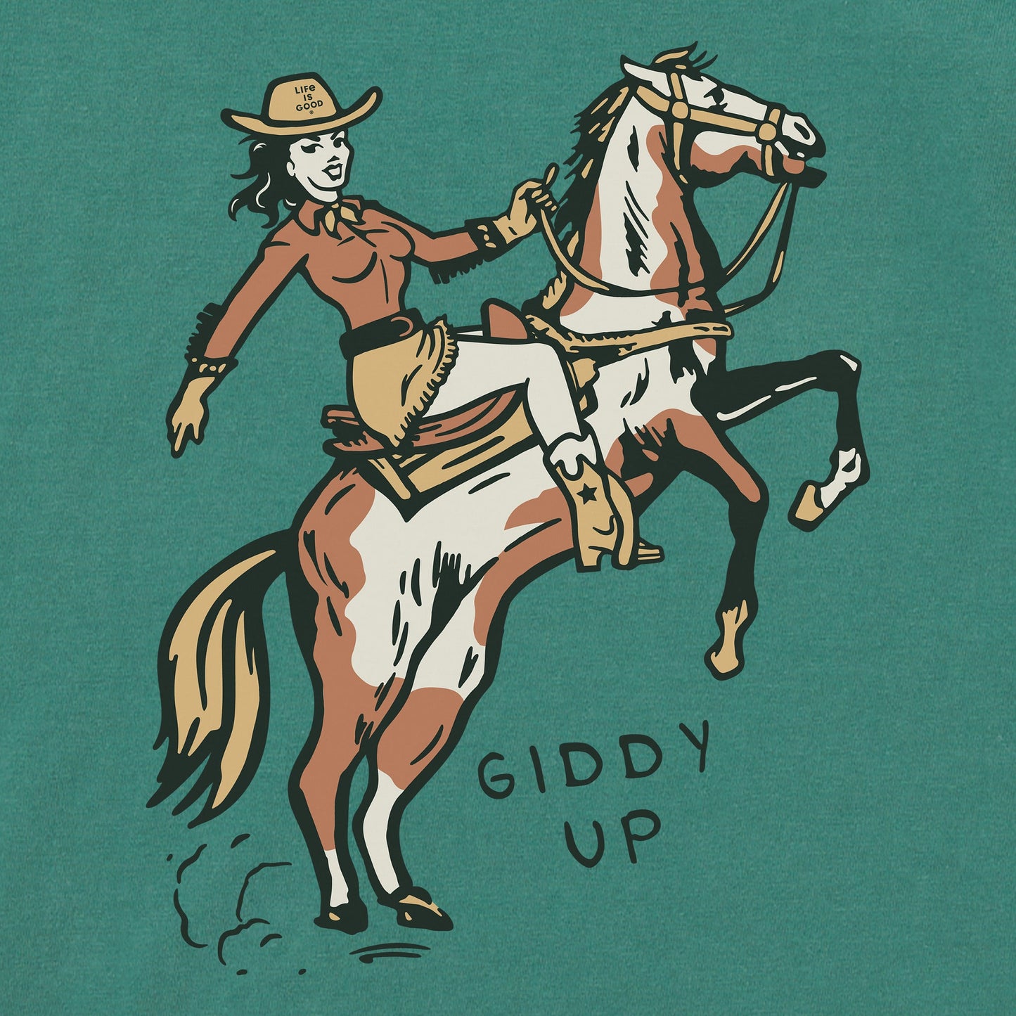 Women's Giddy Up Short Sleeve Crusher Boxy Tee