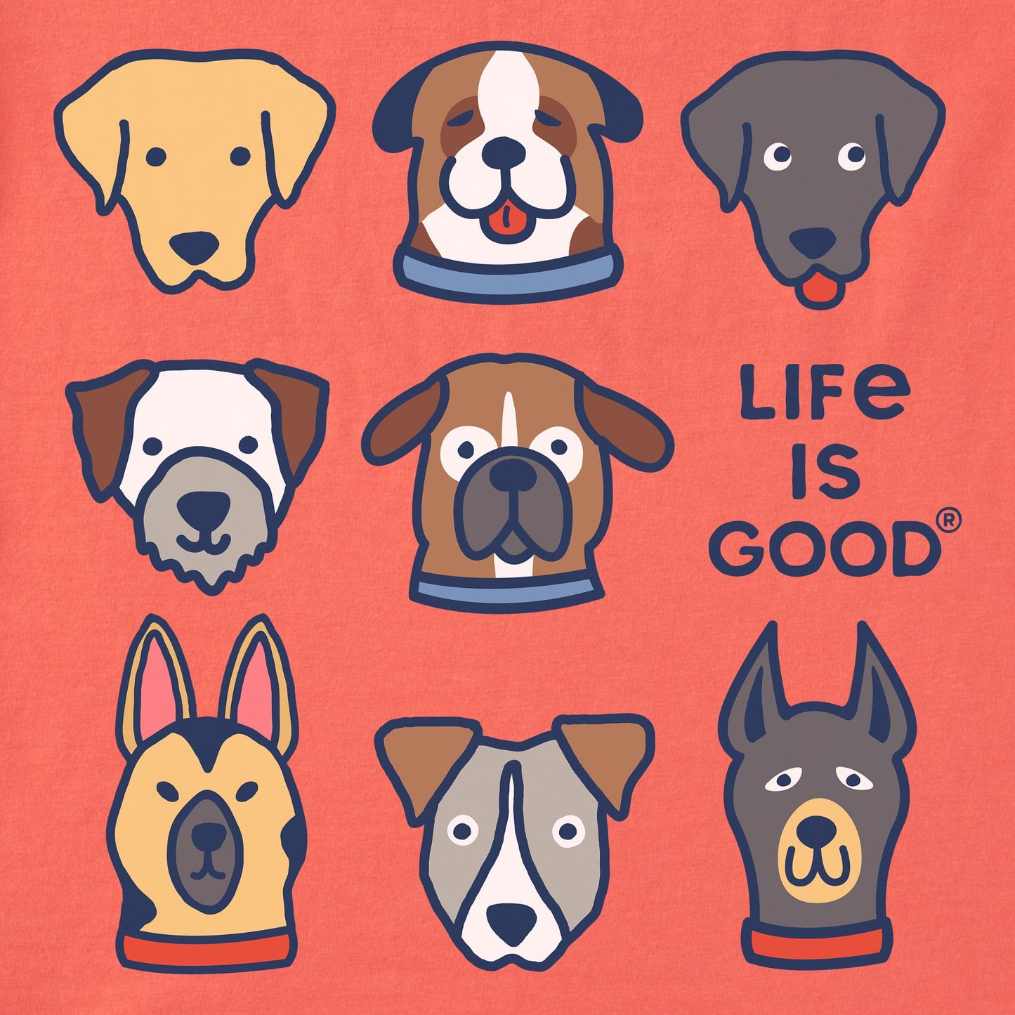 Women's Cute Dogs Short Sleeve Crusher Boxy Tee