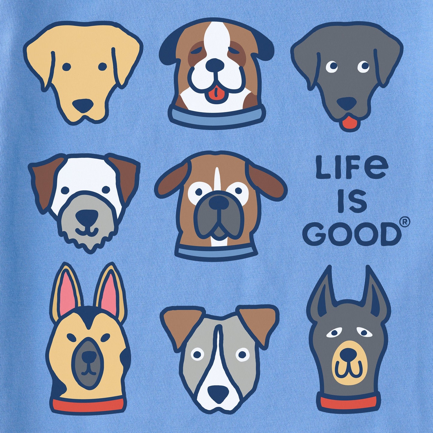 Women's Cute Dogs Short Sleeve Crusher Boxy Tee