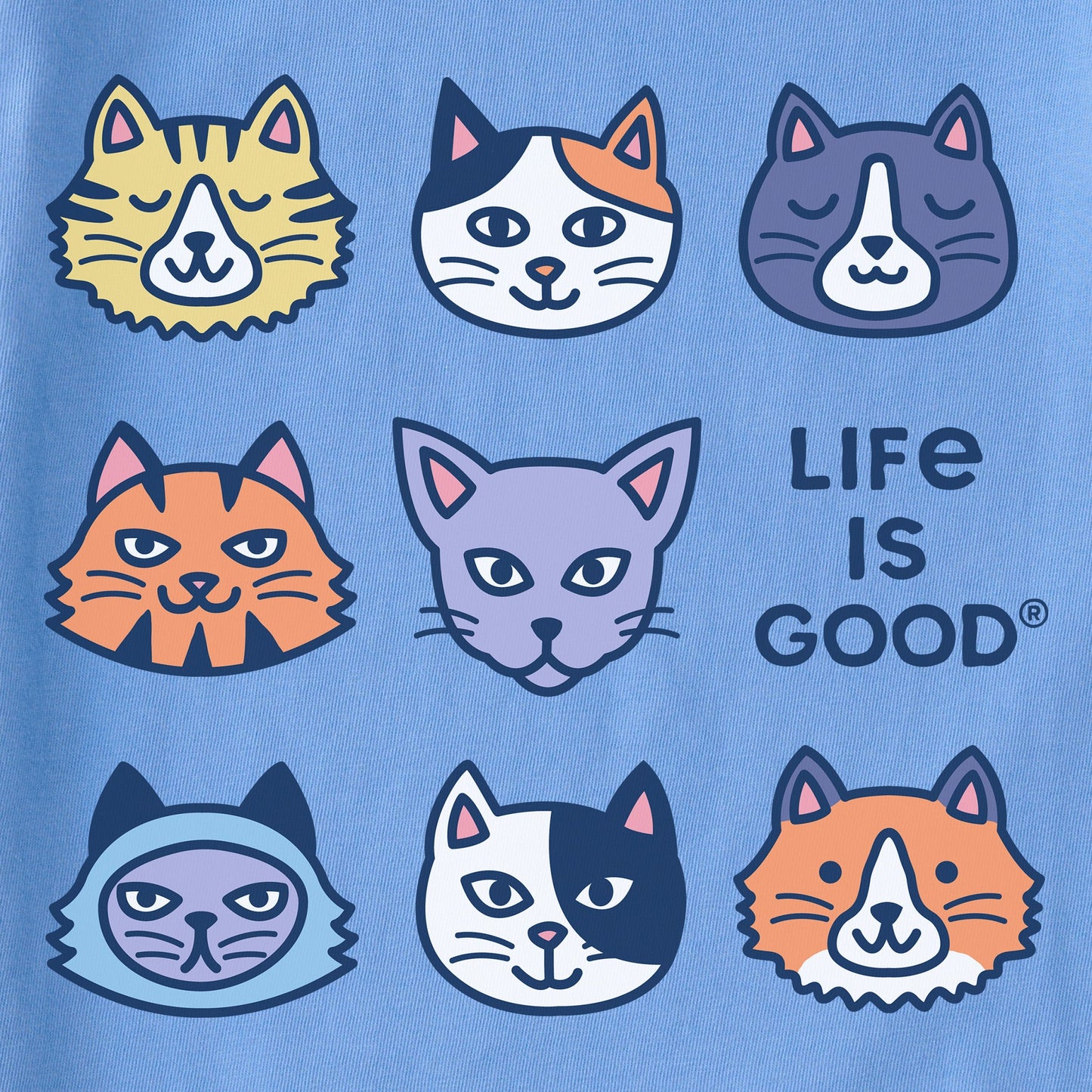 Women's Cute Cats Short Sleeve Crusher Boxy Tee