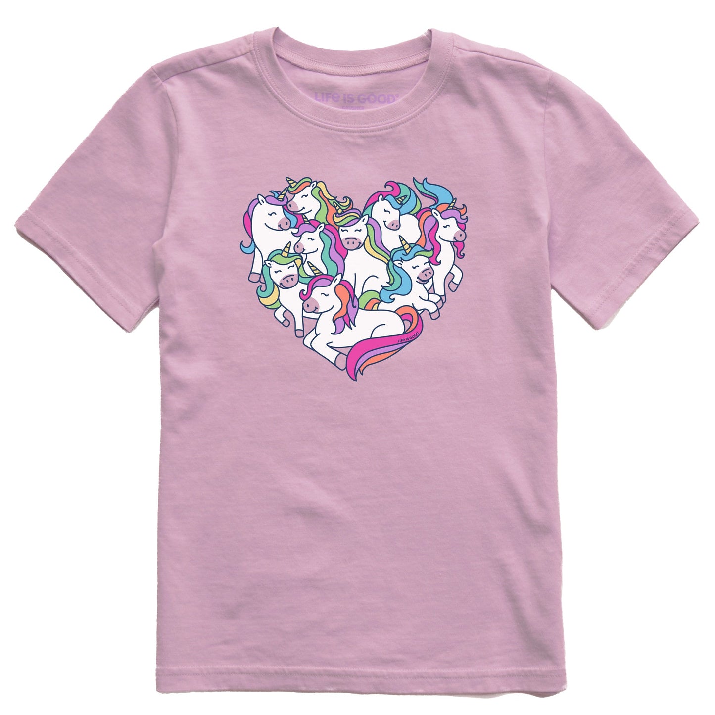 Kids Heart Of Unicorns Short Sleeve Crusher Tee