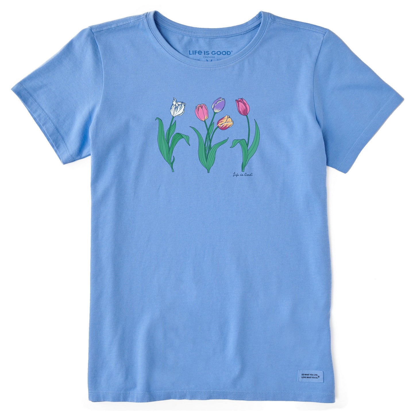 Women's 3 Genuine Tulips Short Sleeve Crusher Tee