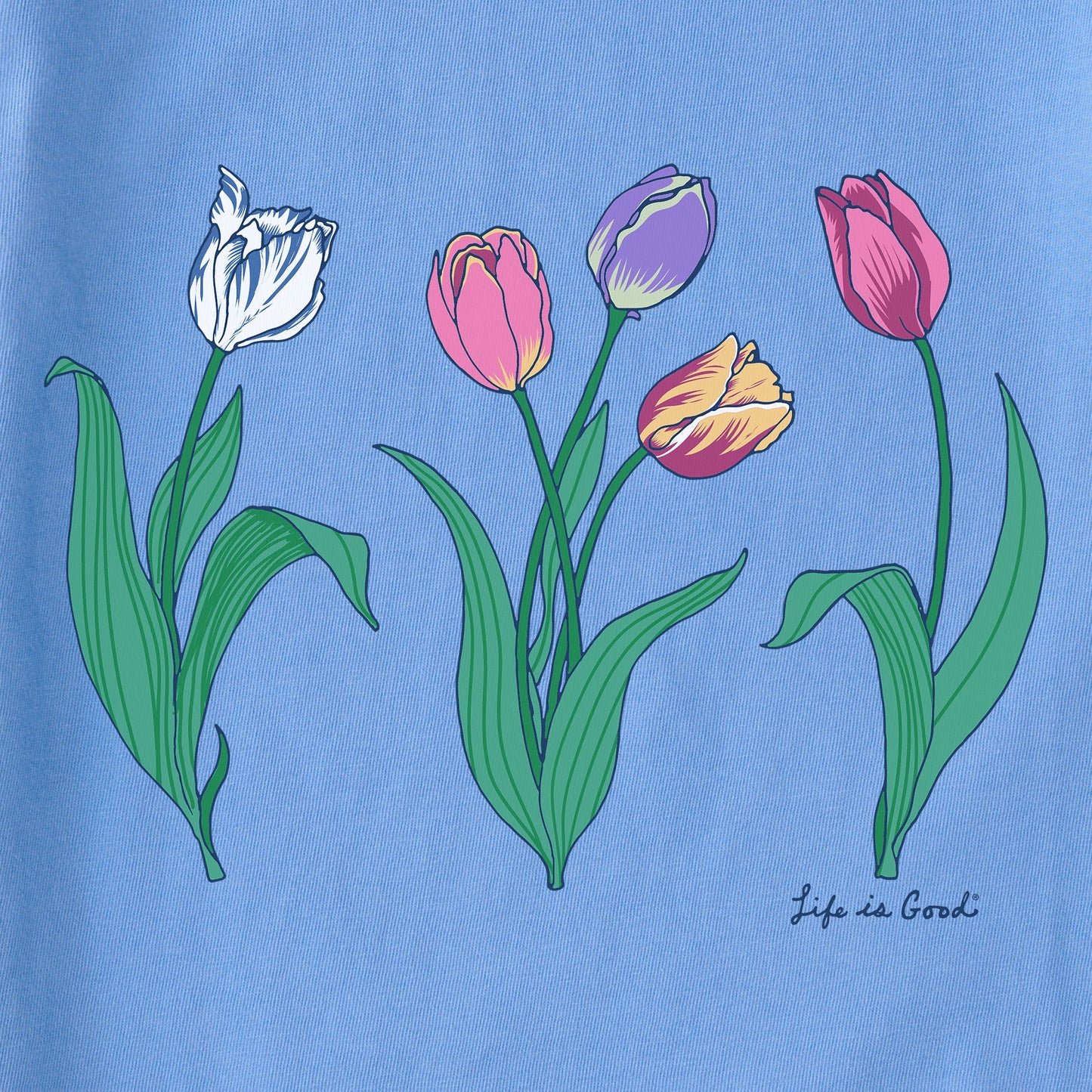 Women's 3 Genuine Tulips Short Sleeve Crusher Tee