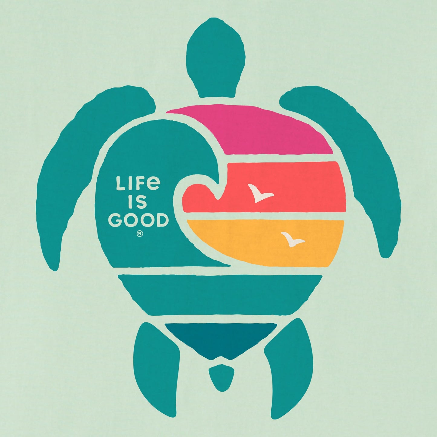 Women's Wavy Turtle Short Sleeve Crusher Tee