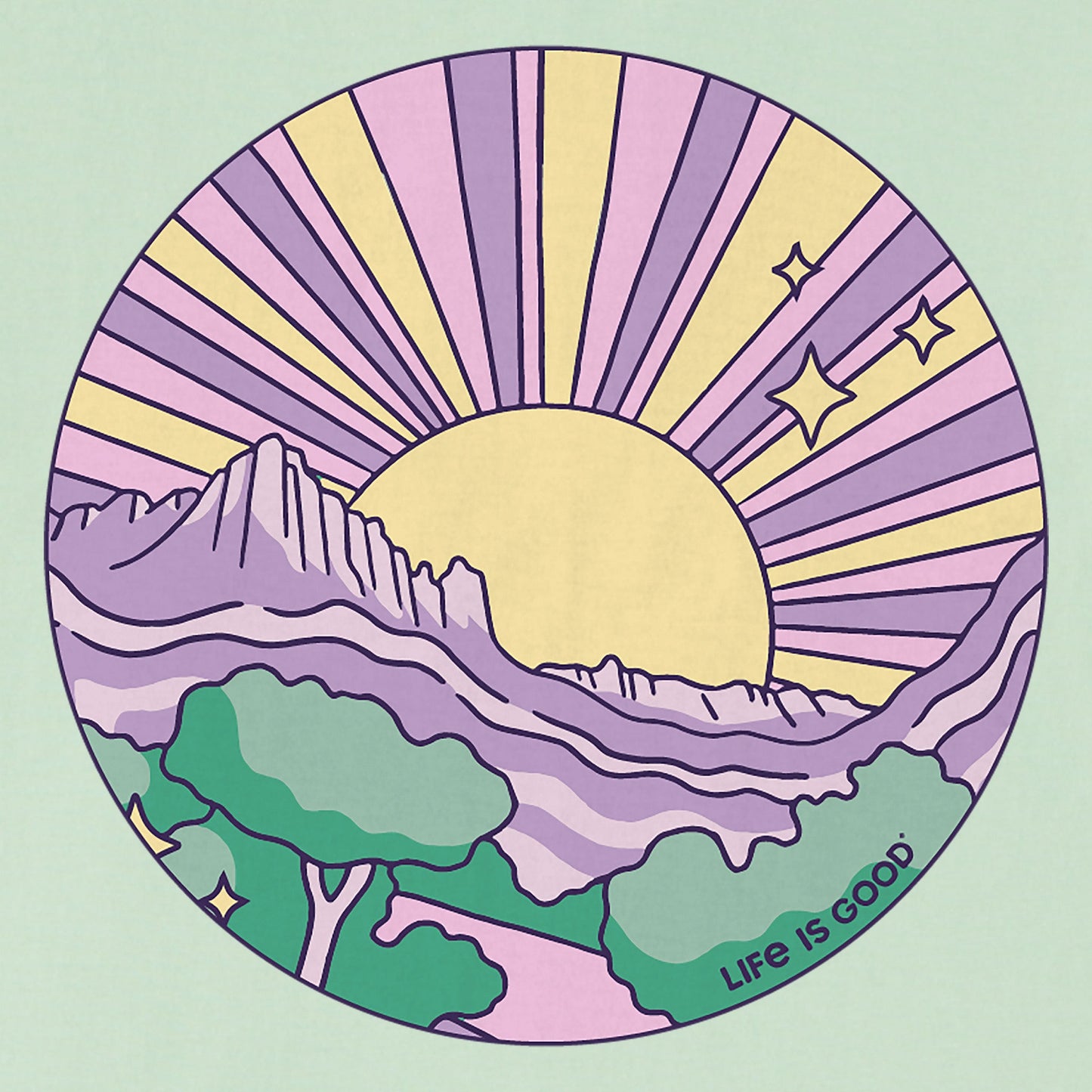 Women's Circle Canyon Scene Short Sleeve Crusher Tee