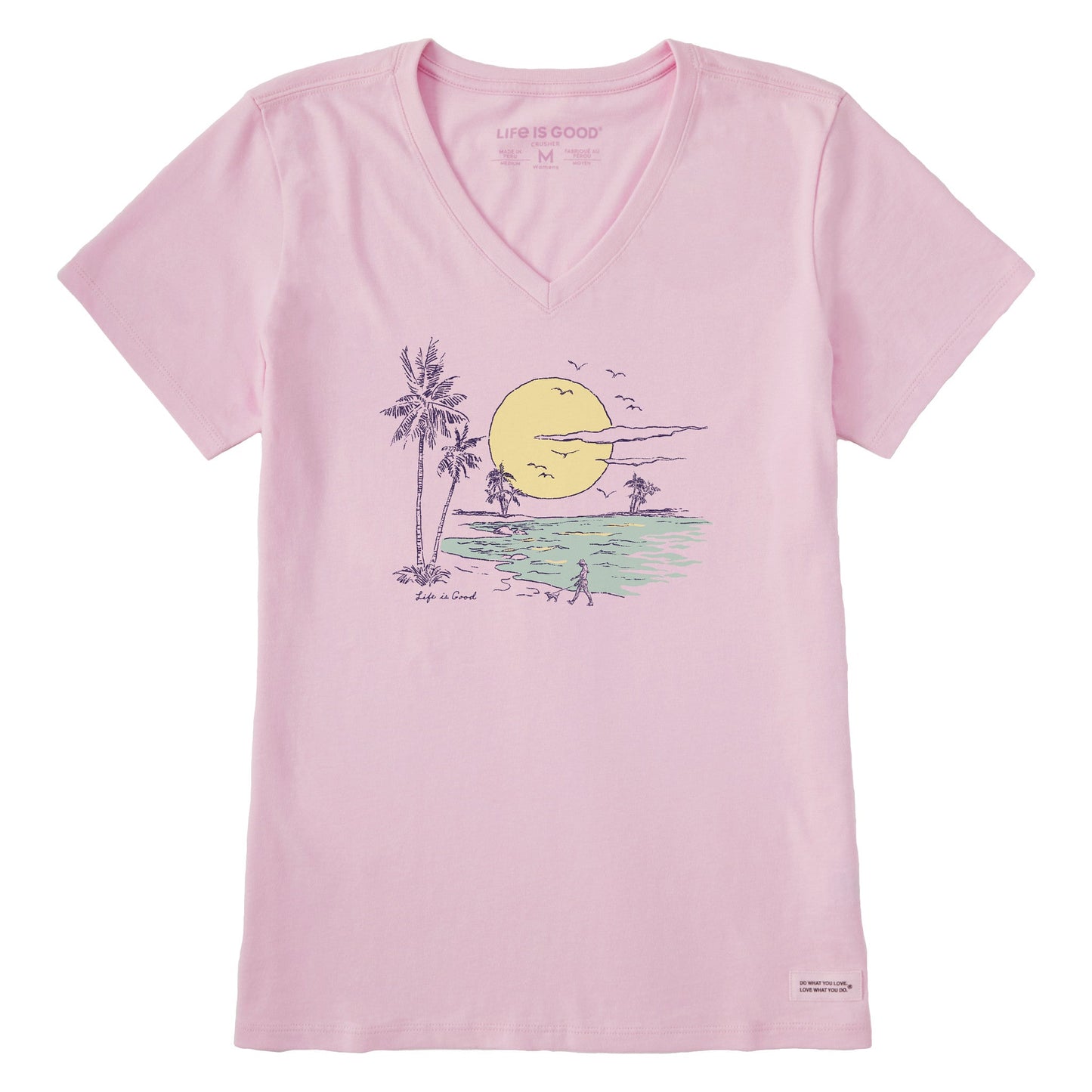 Women's Besties Walk Short Sleeve Crusher Vee