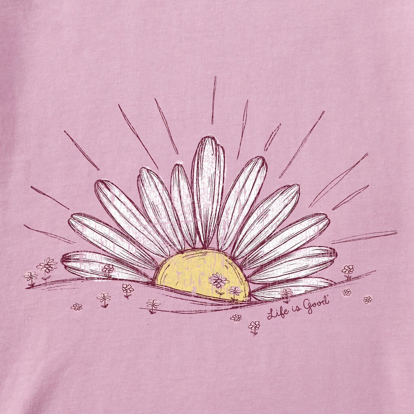 Women's Sunrise Daisy Short Sleeve Crusher Vee