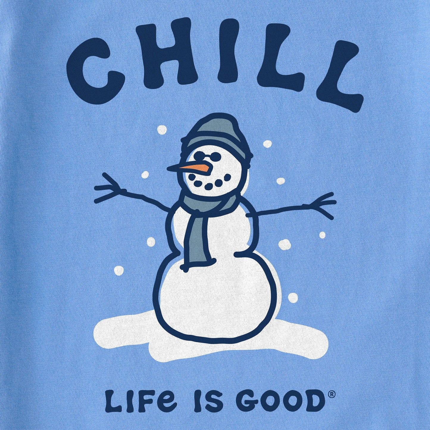 Women's Chill Snowman Long Sleeve Crusher Vee