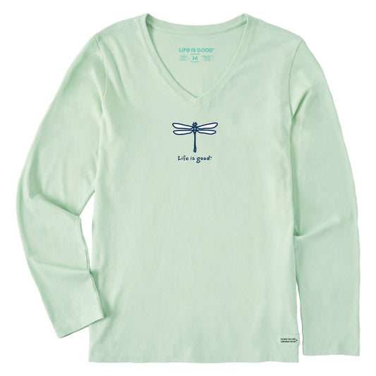 Women's Dragonfly Long Sleeve Crusher Vee