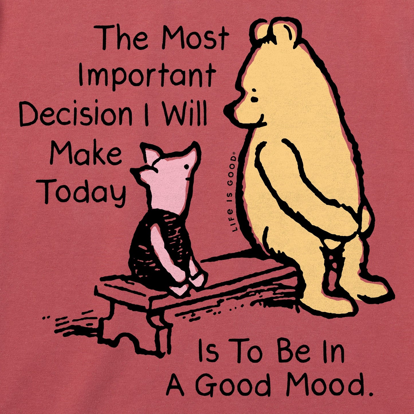 Women's Winnie & P Good Mood Long Sleeve Crusher Vee