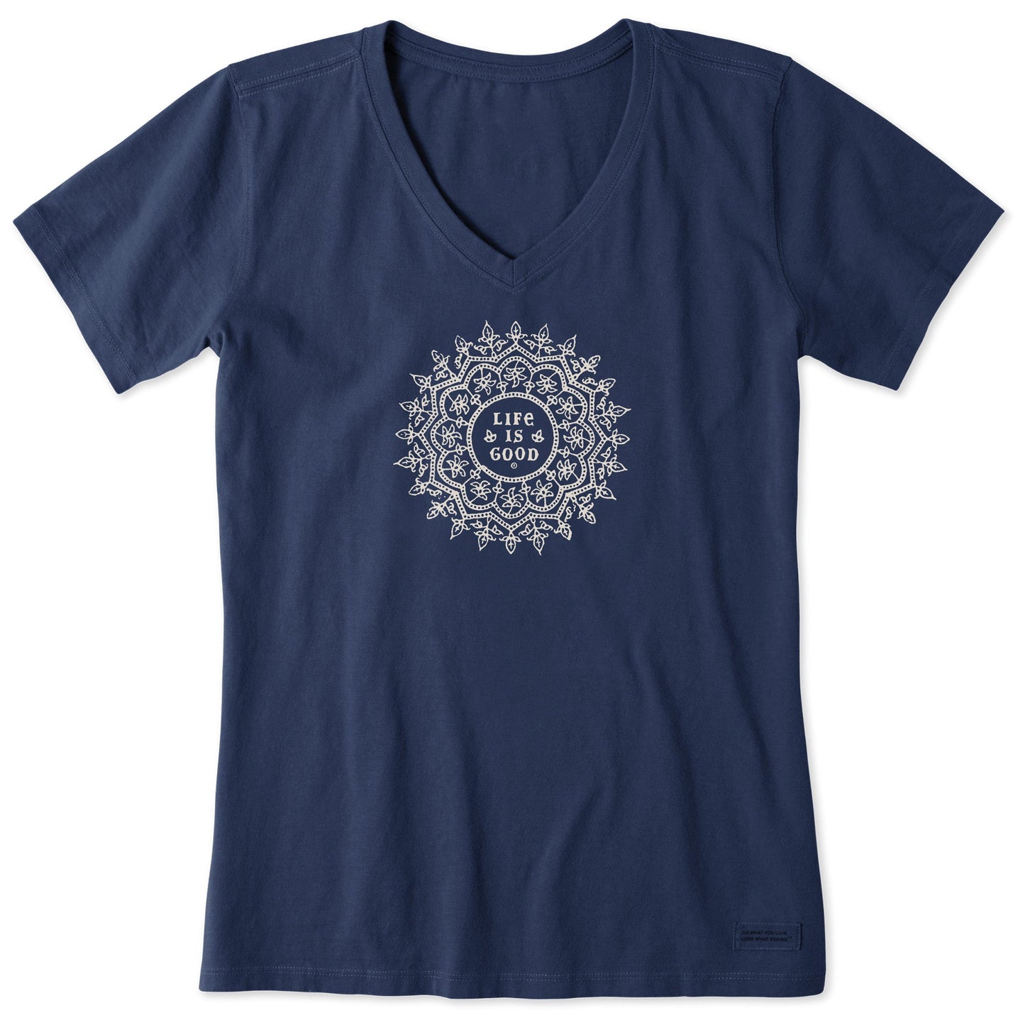 Women's Antique Mandala Short Sleeve Crusher-LITE Vee