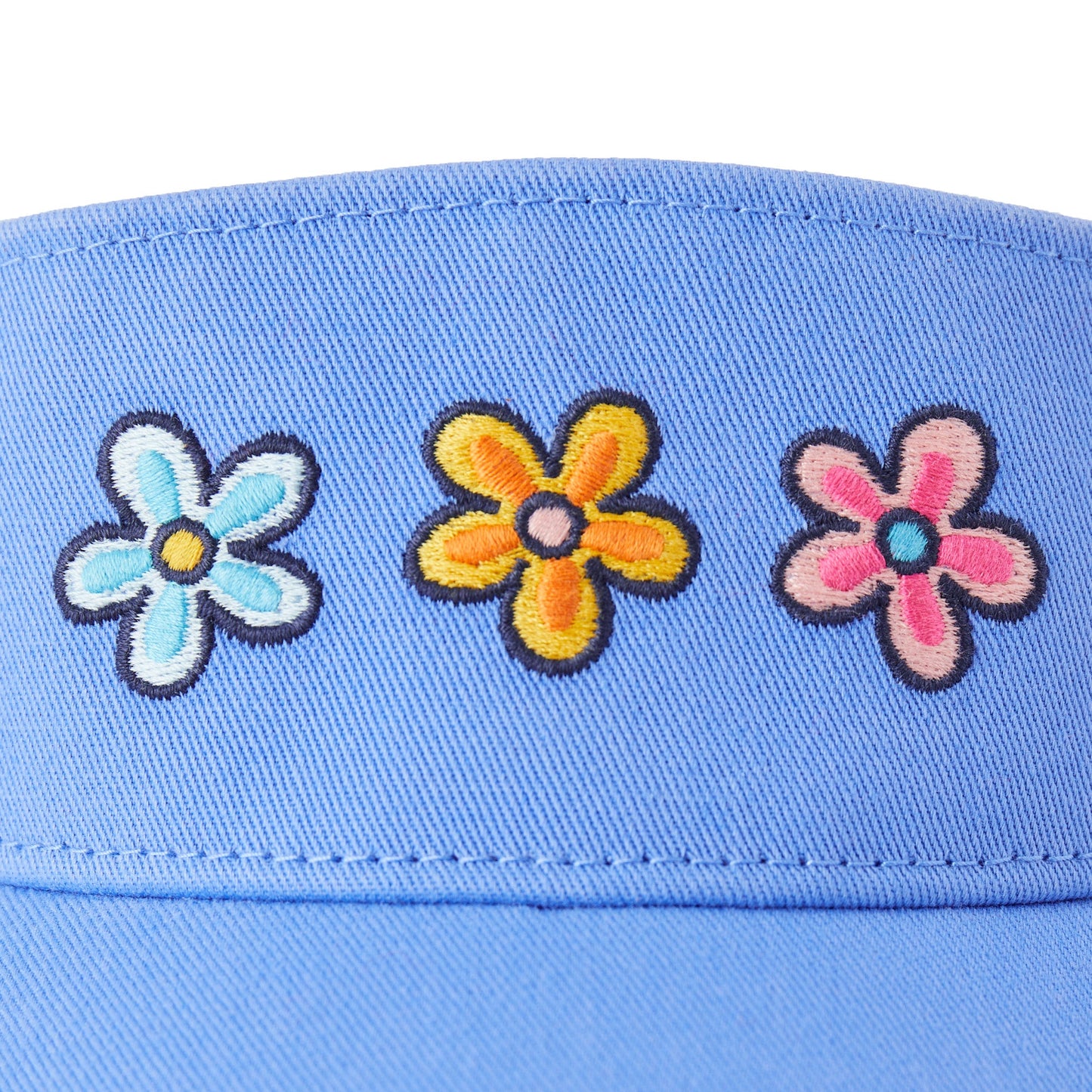 Adult Unisex Three Daisies Chill Cap Visor