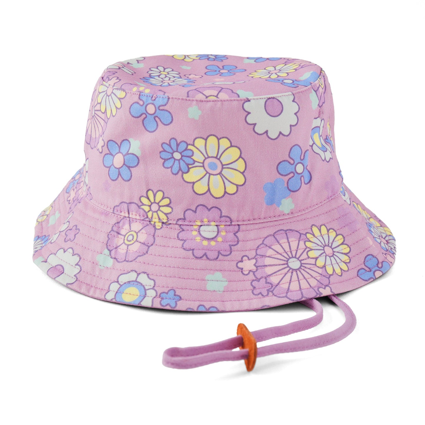 Adult Unisex Wild Flower Pattern All Over Printed Bucket Hat