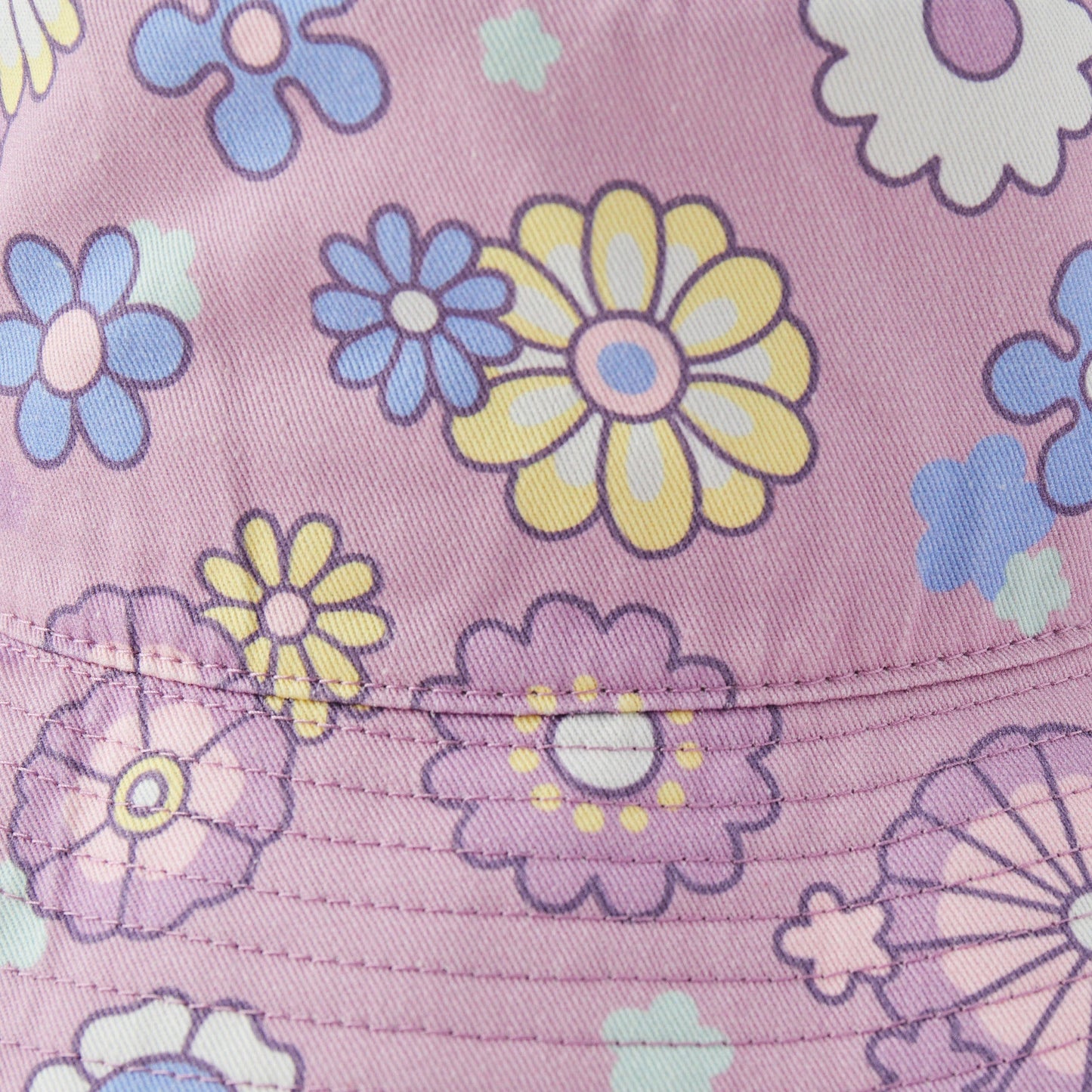 Adult Unisex Wild Flower Pattern All Over Printed Bucket Hat