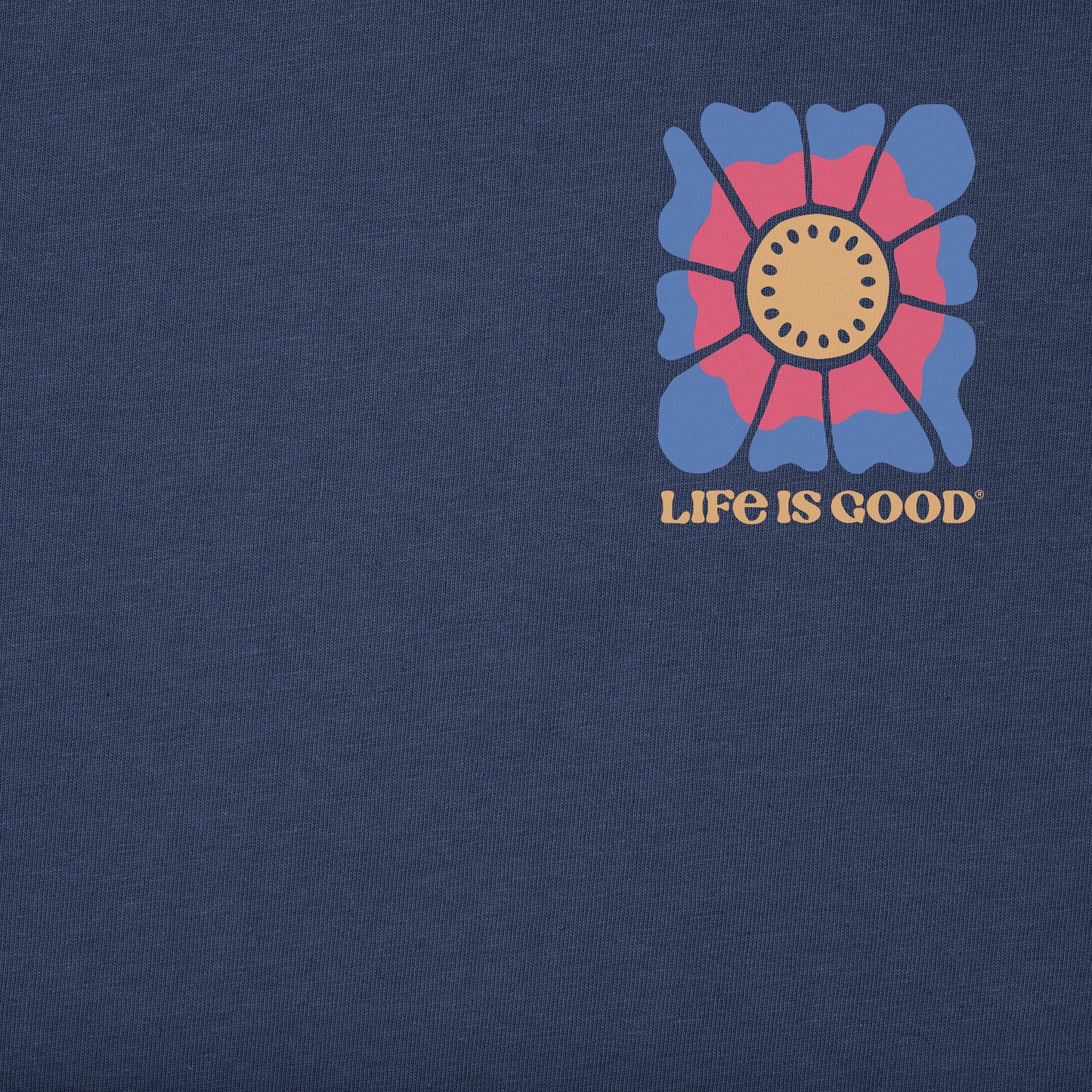 Women's Good Vibes Floral Diamond Simply True Fleece Zip Hoodie