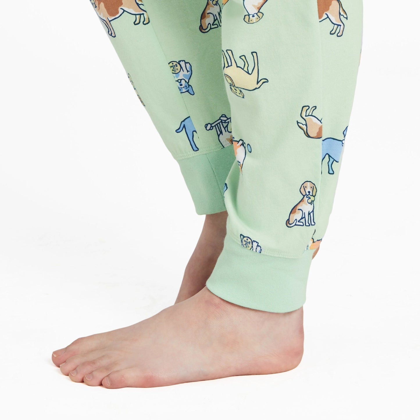 Women's Vintage Dog Pattern Snuggle Up Sleep Jogger