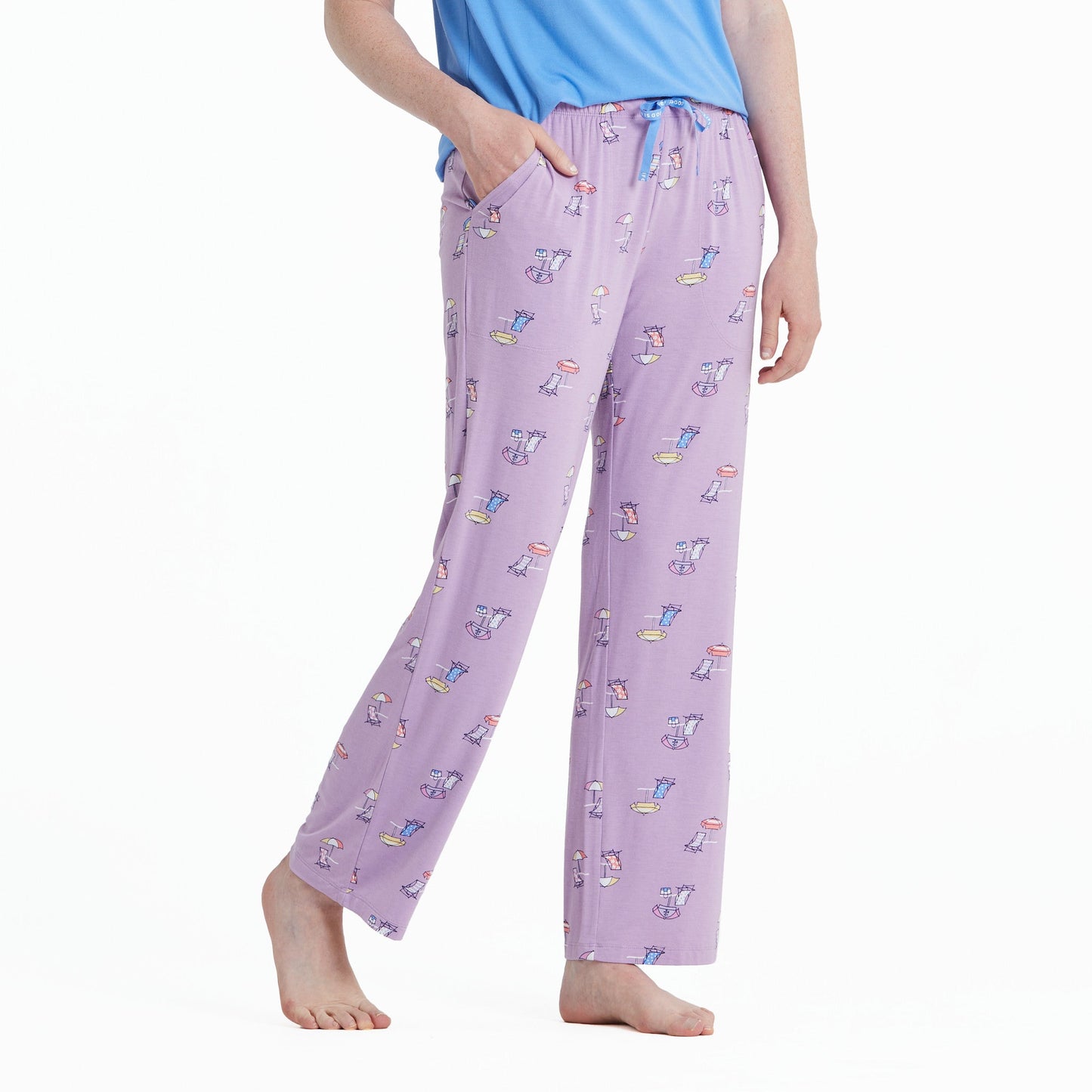 Women's Beach Life Pattern Lightweight Sleep Pant