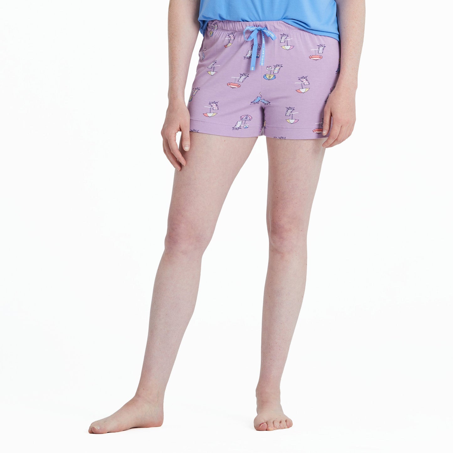 Women's Beach Life Pattern Lightweight Sleep Short