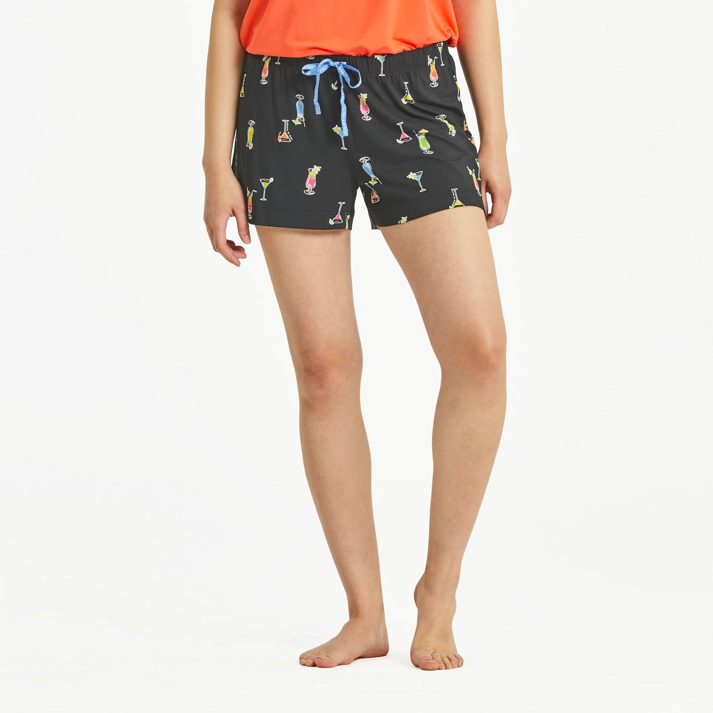 Women's Martini and Cocktail Pattern Lightweight Sleep Short