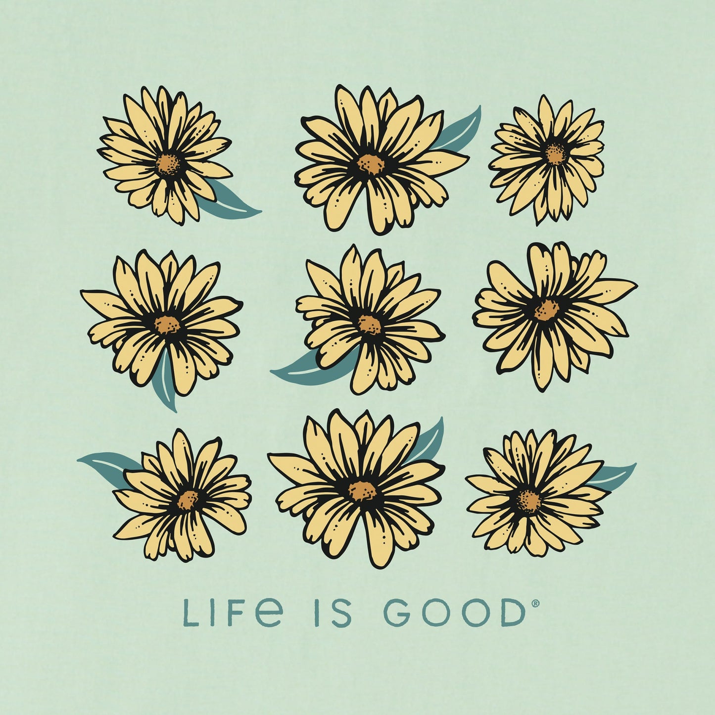 Women's Sunflower Grid Snuggle Up Relaxed Sleep Vee