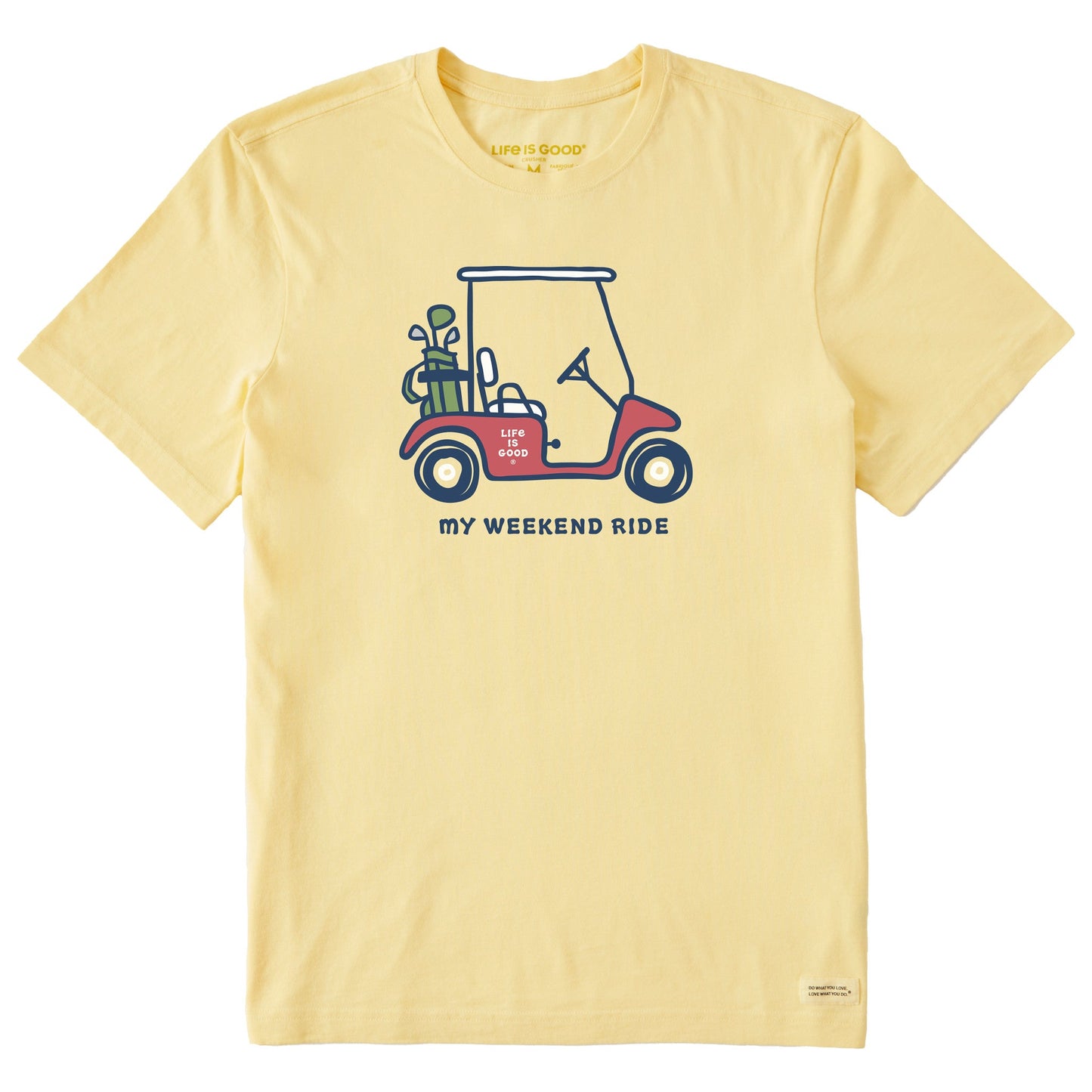 Men's My Weekend Ride Golf Cart Short Sleeve Crusher Tee
