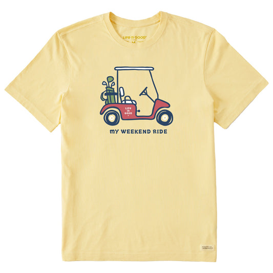 Men's My Weekend Ride Golf Cart Short Sleeve Crusher Tee