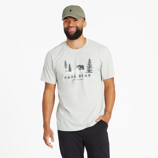Men's Scenic Papa Bear Short Sleeve Crusher Tee
