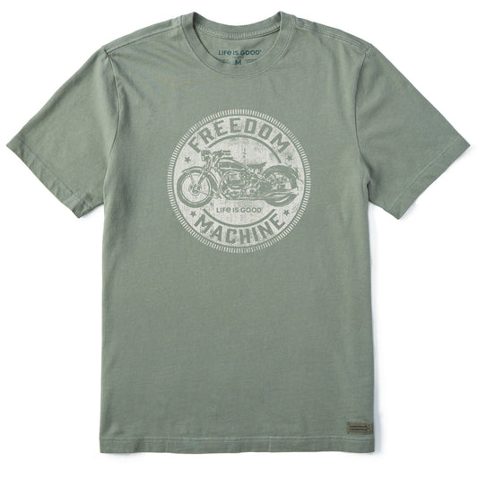 Men's Freedom Machine Motorcyle Short Sleeve Crusher Tee
