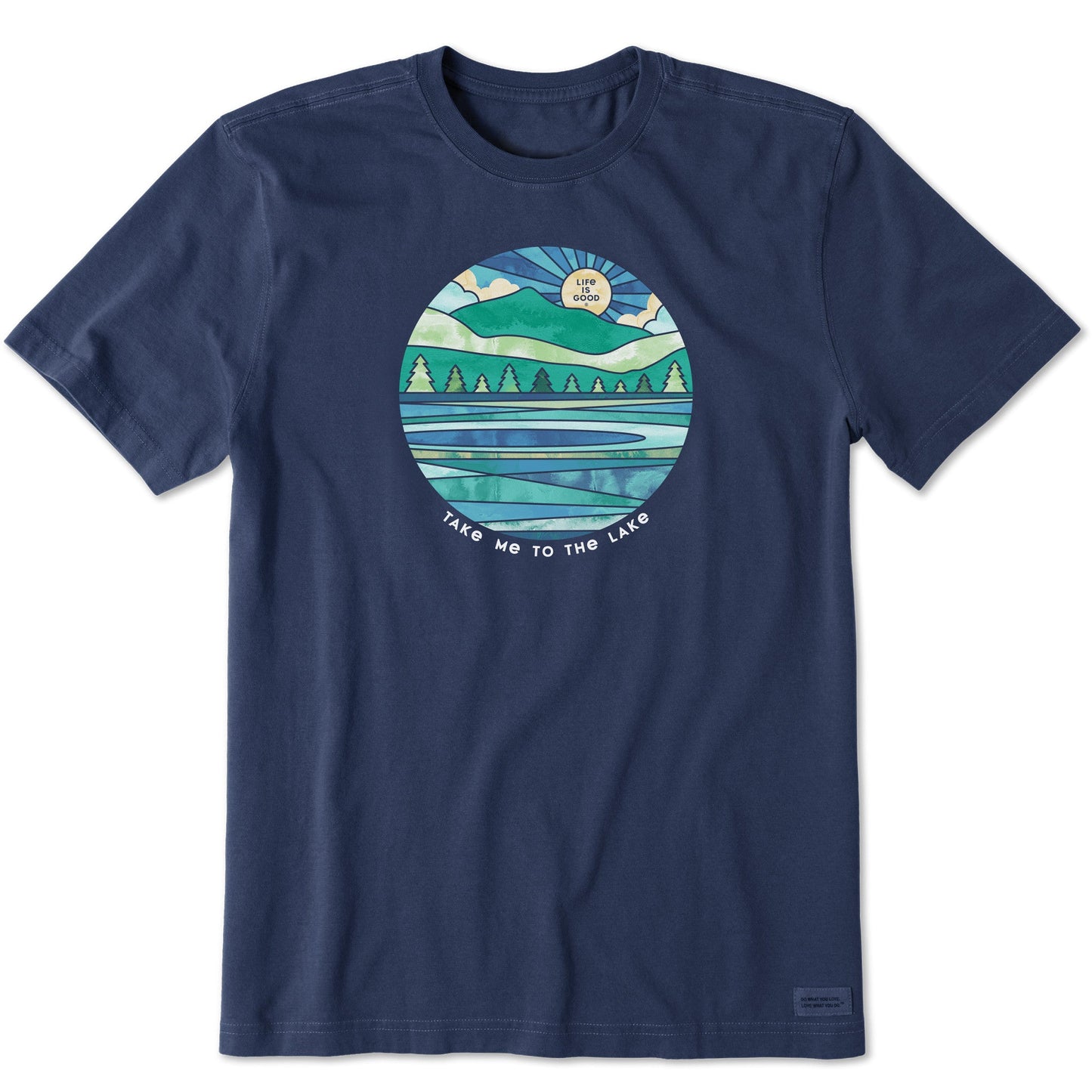 Men's Washy Take Me To The Lake Short Sleeve Crusher Tee