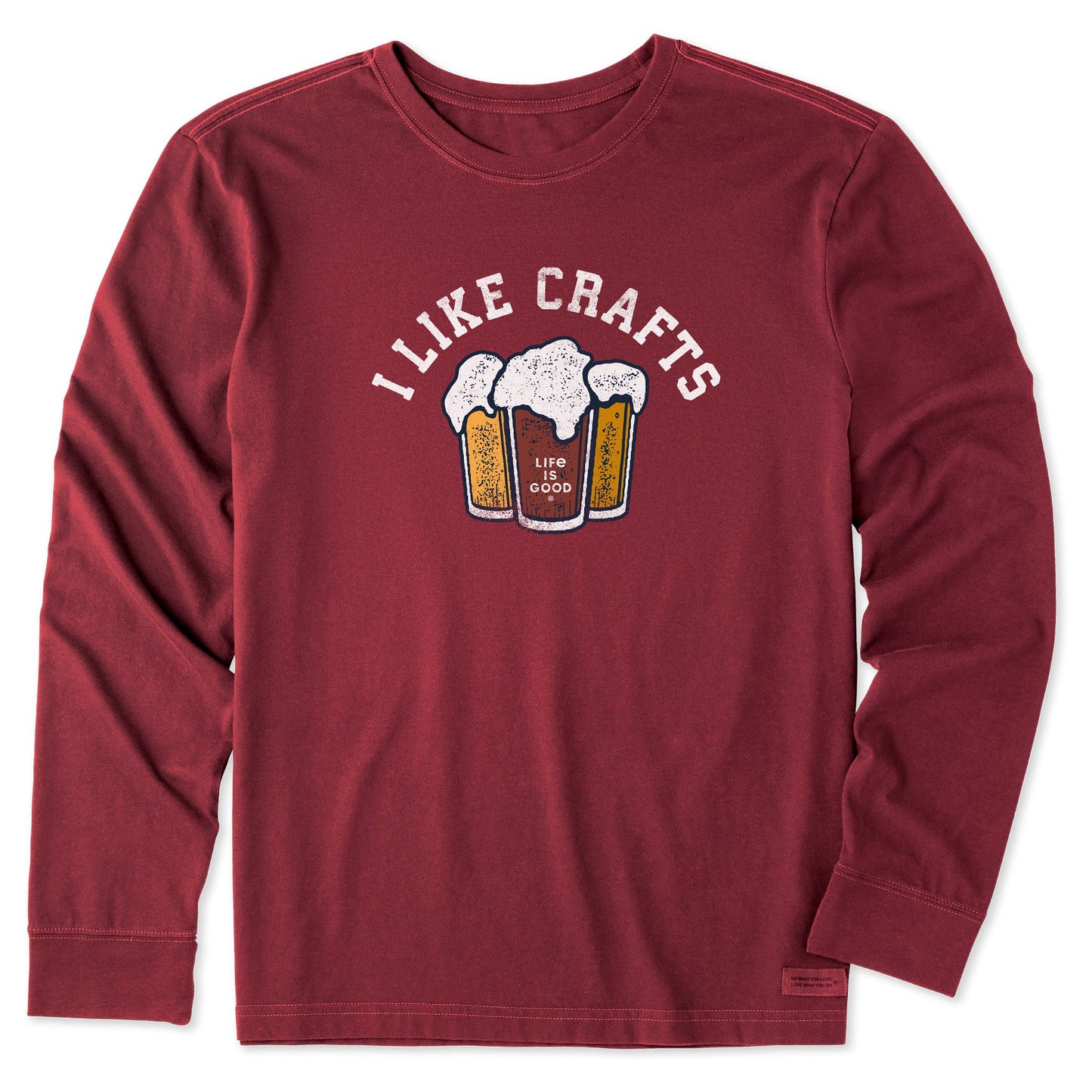 Men's I like Crafts Long Sleeve Crusher Tee