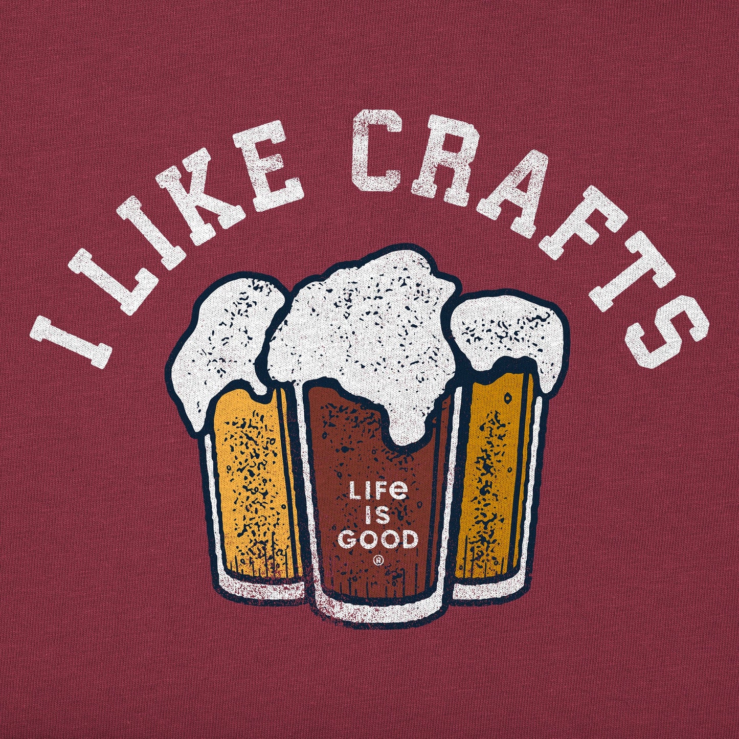Men's I like Crafts Long Sleeve Crusher Tee