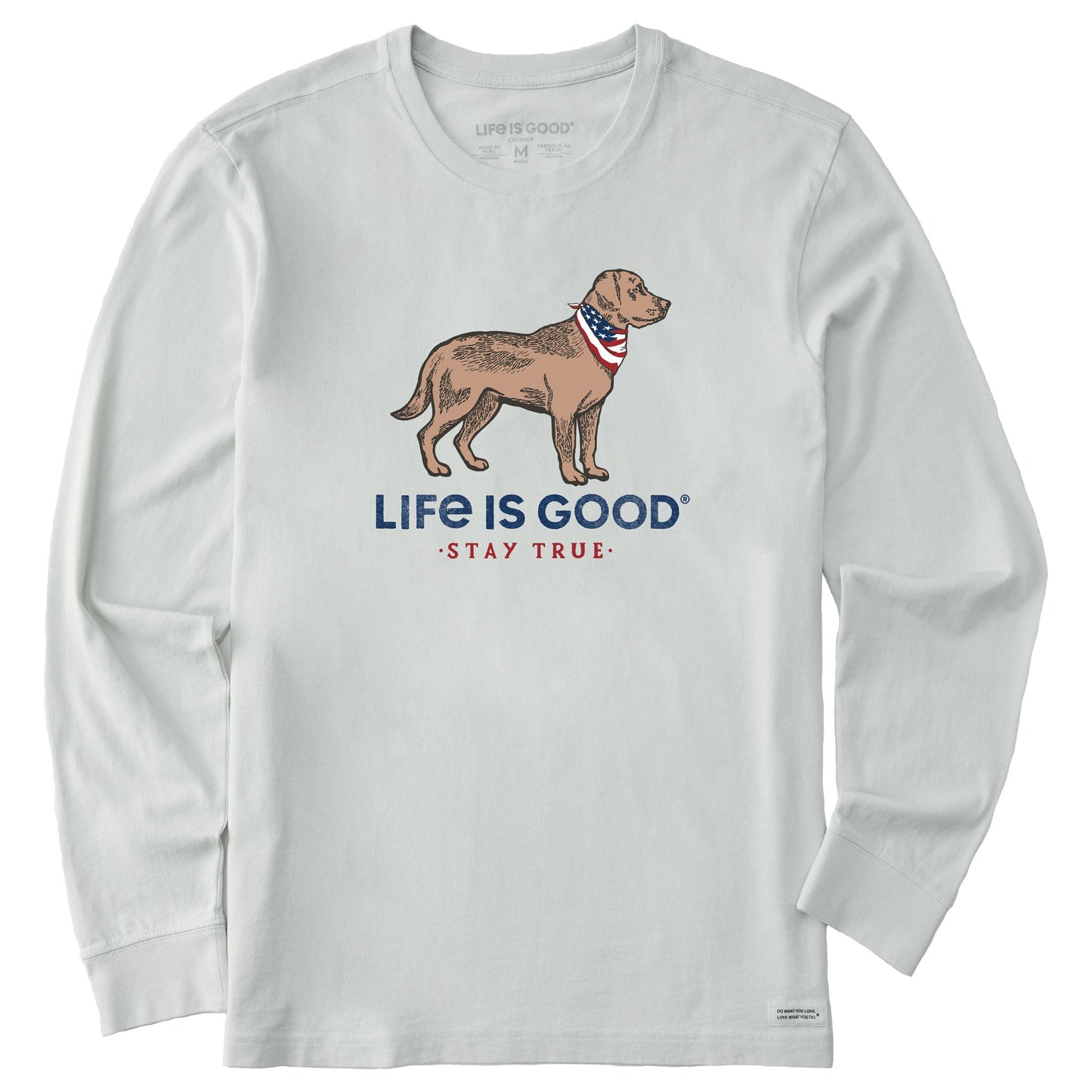 Men's Stay True Dog Long Sleeve Crusher Tee