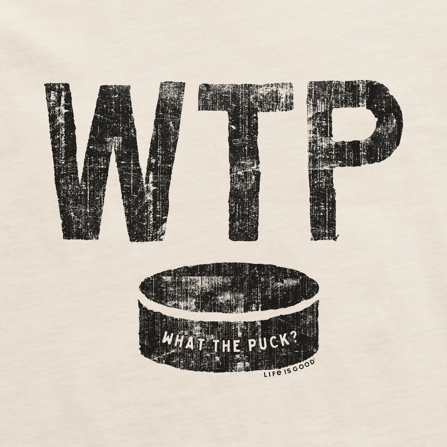 Men's What The Puck Long Sleeve Crusher Tee