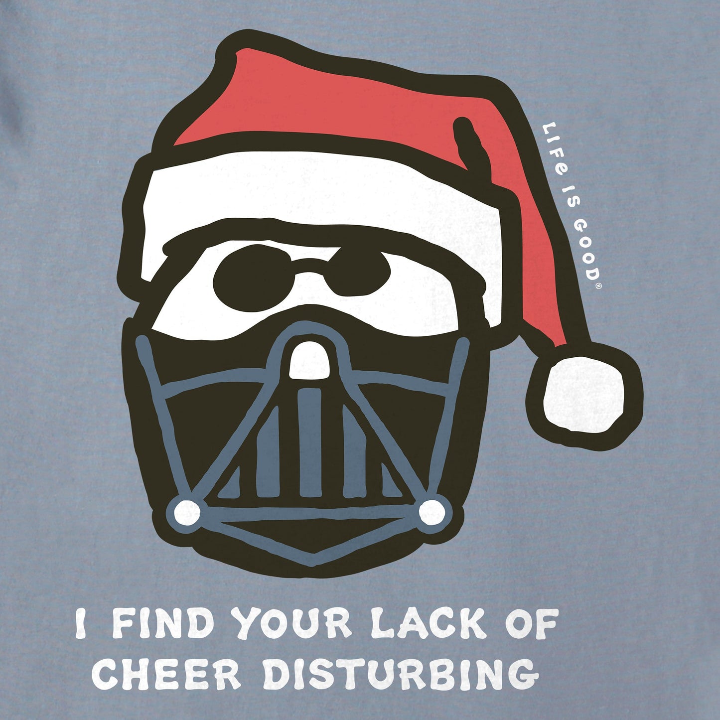 Men's Santa's Dark Side Long Sleeve Crusher Tee