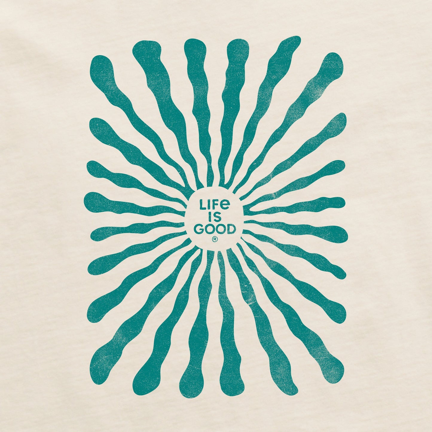 Men's Radiating Sun Long Sleeve Crusher Tee