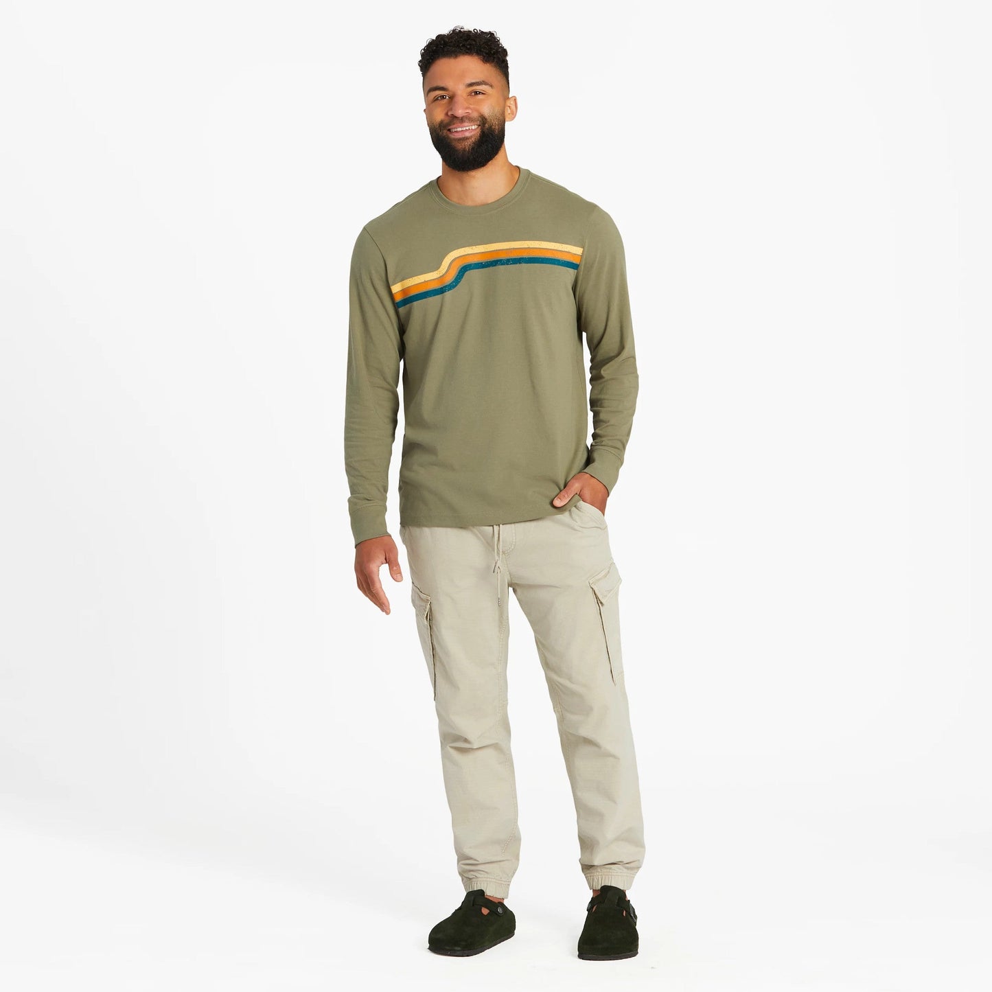Men's Go Places Long Sleeve Crusher Tee