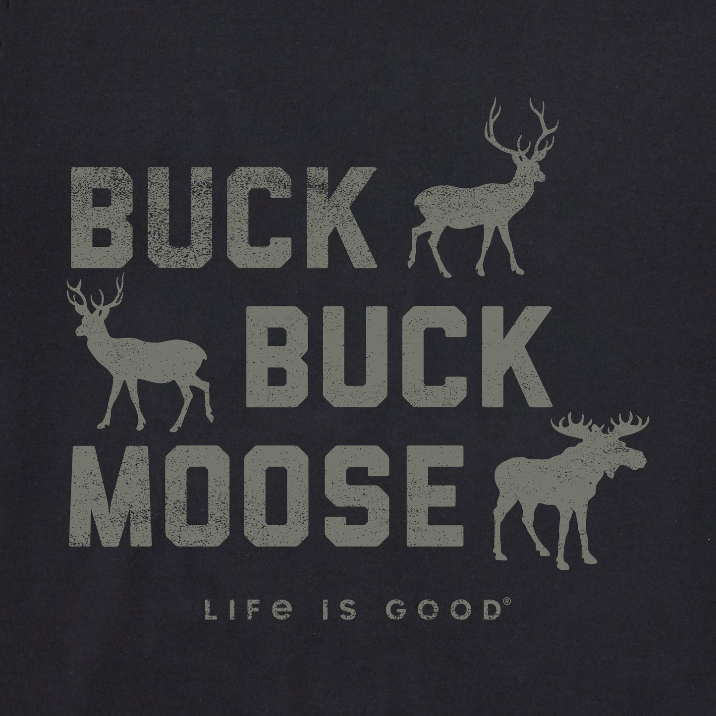 Men's Buck Buck Moose Long Sleeve Crusher Tee