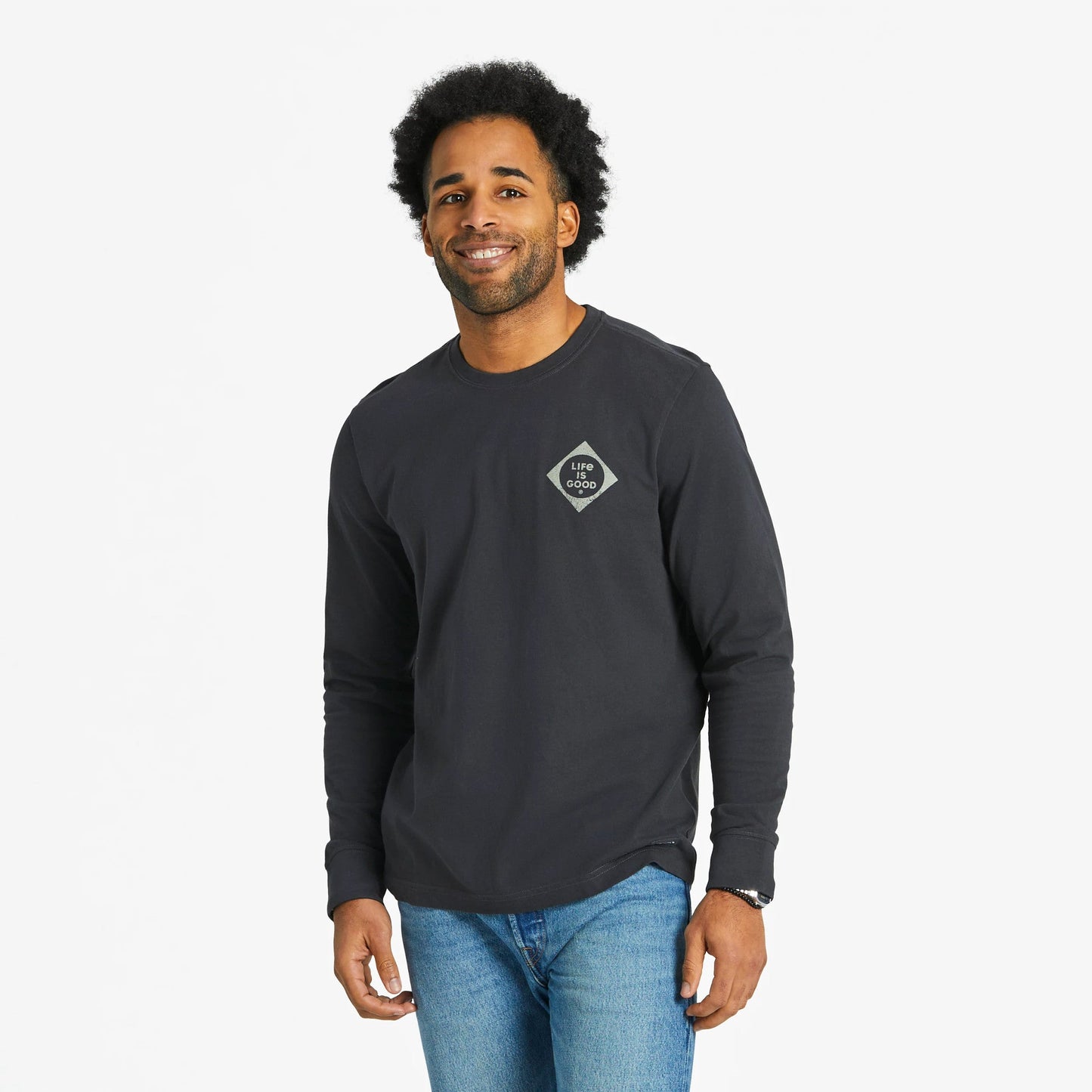 Men's Buck Buck Moose Long Sleeve Crusher Tee