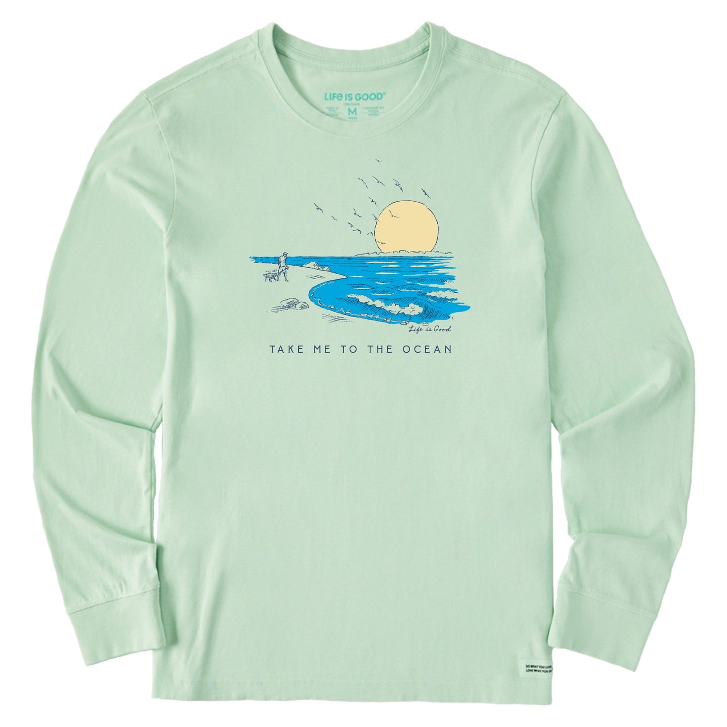 Men's Ocean Walk Long Sleeve Crusher Tee