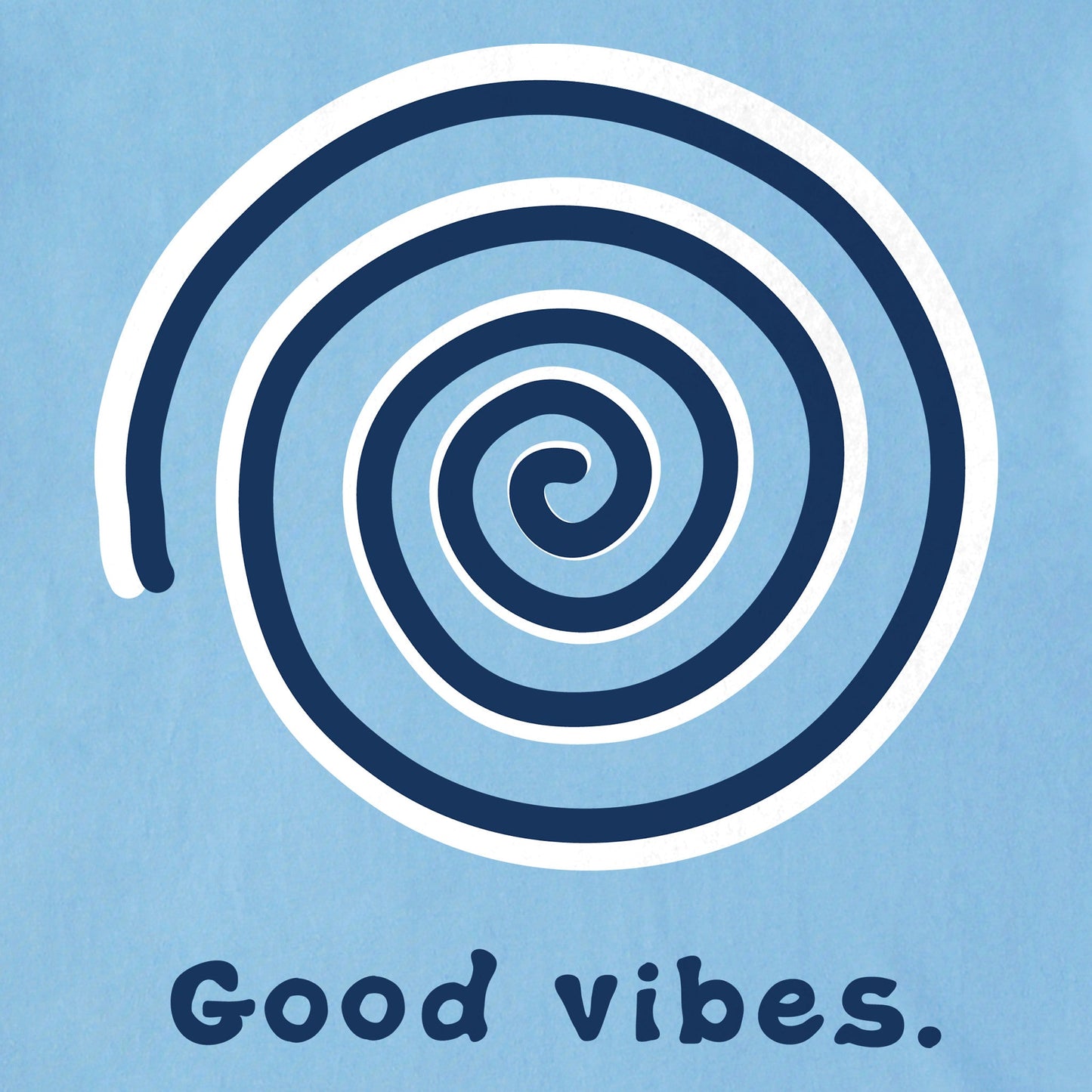 Men's Good Vibes Spiral Long Sleeve Crusher Tee