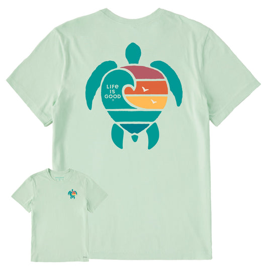 Men's Wavy Turtle Short Sleeve Crusher-LITE Tee